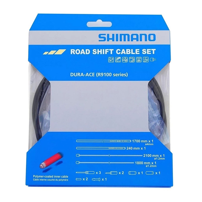 Kit Cavo Cambio Strada Rivestimento Polimerico Nero