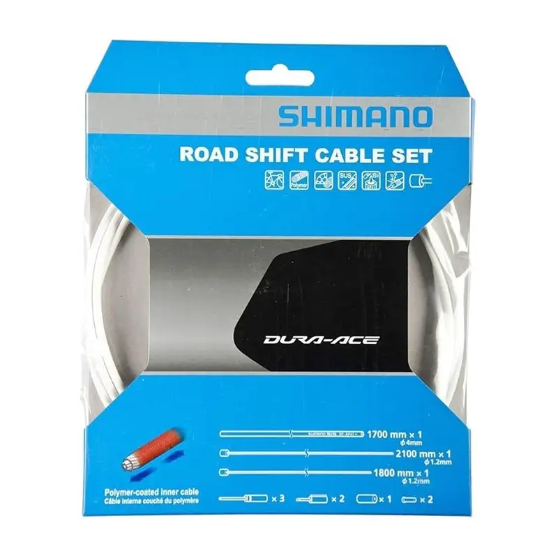 Kit Cavo Cambio Strada Rivestimento Polimerico Bianco - image