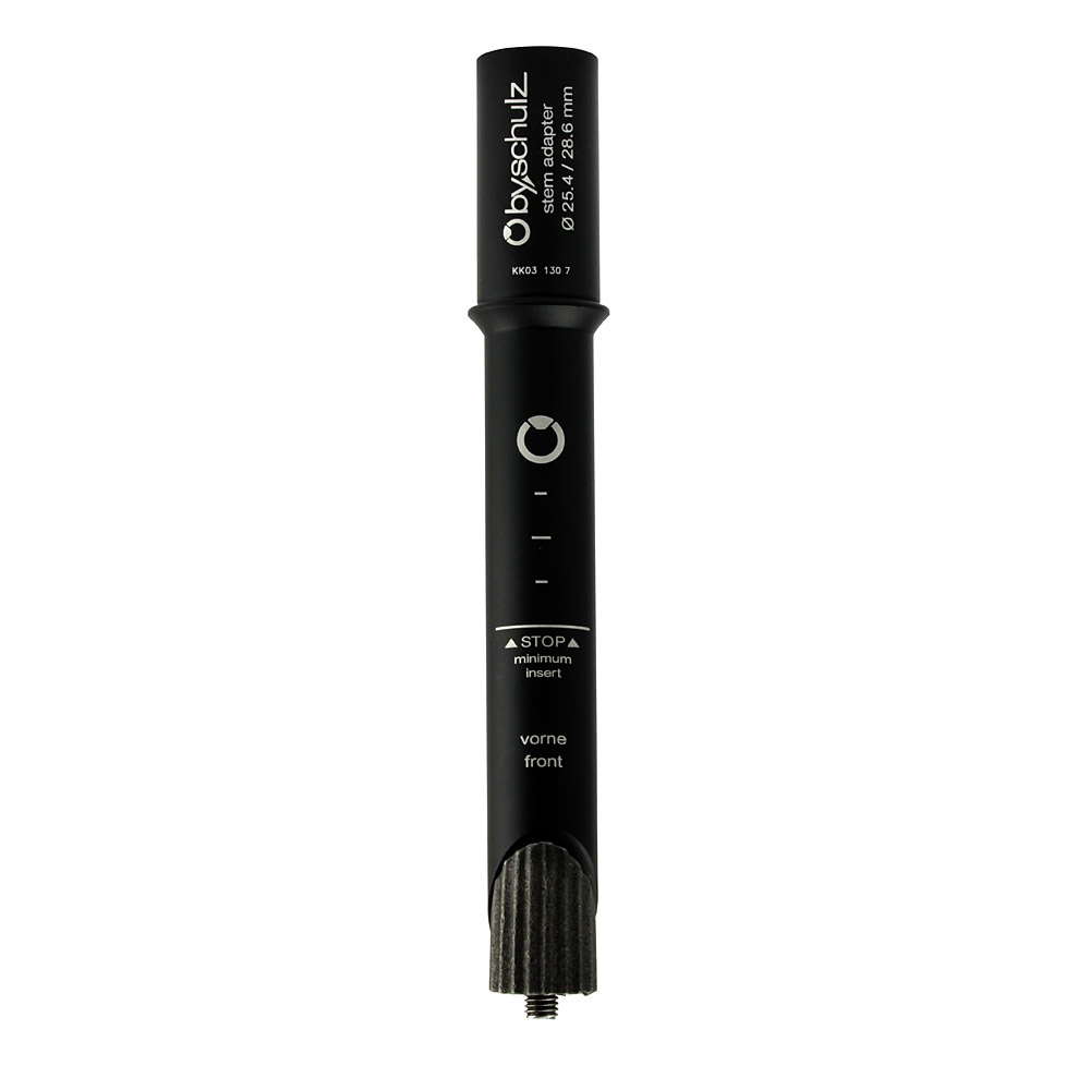Stem extension adapter a-head alu thread fork 1-1/8'' black