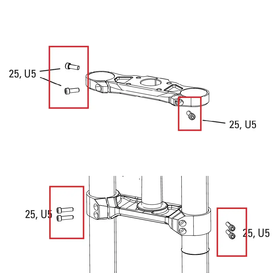Kit Viti Serraggio Piastre M6/M5 BoXXer 2024+ D1+ - image