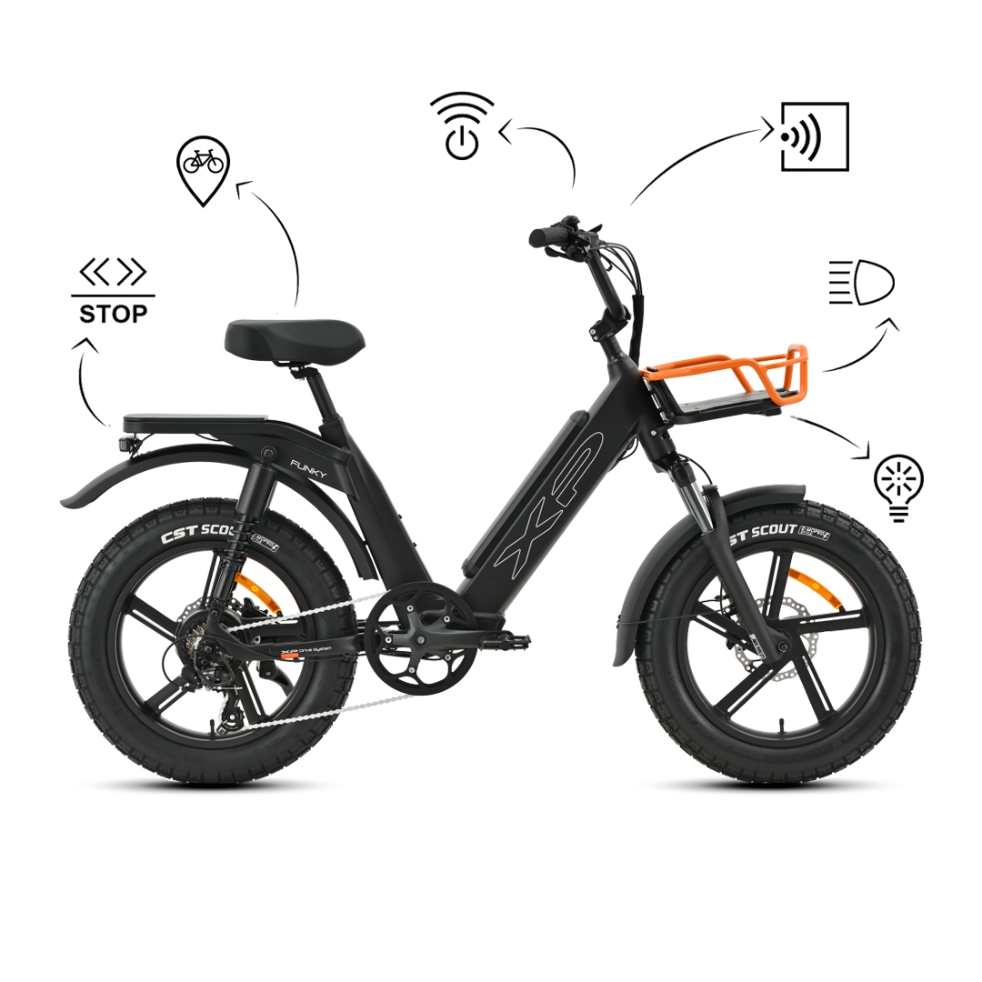 Funky.3 20'' 60mm 7v 865Wh Moteur Arrière XP Noir Taille Unique