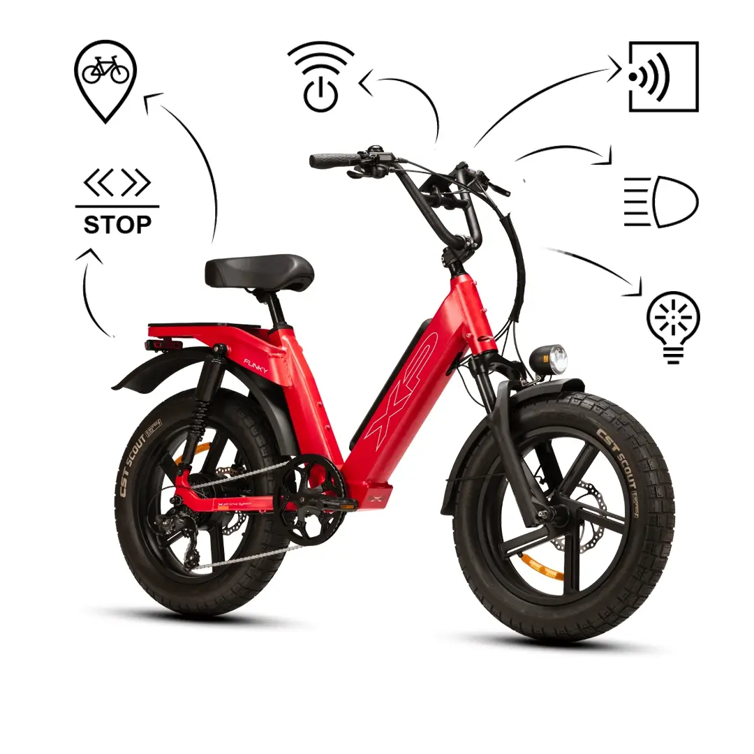 Funky.3 20'' 60mm 7v 865Wh XP Rear Motor Rosso Taglia Unica - image