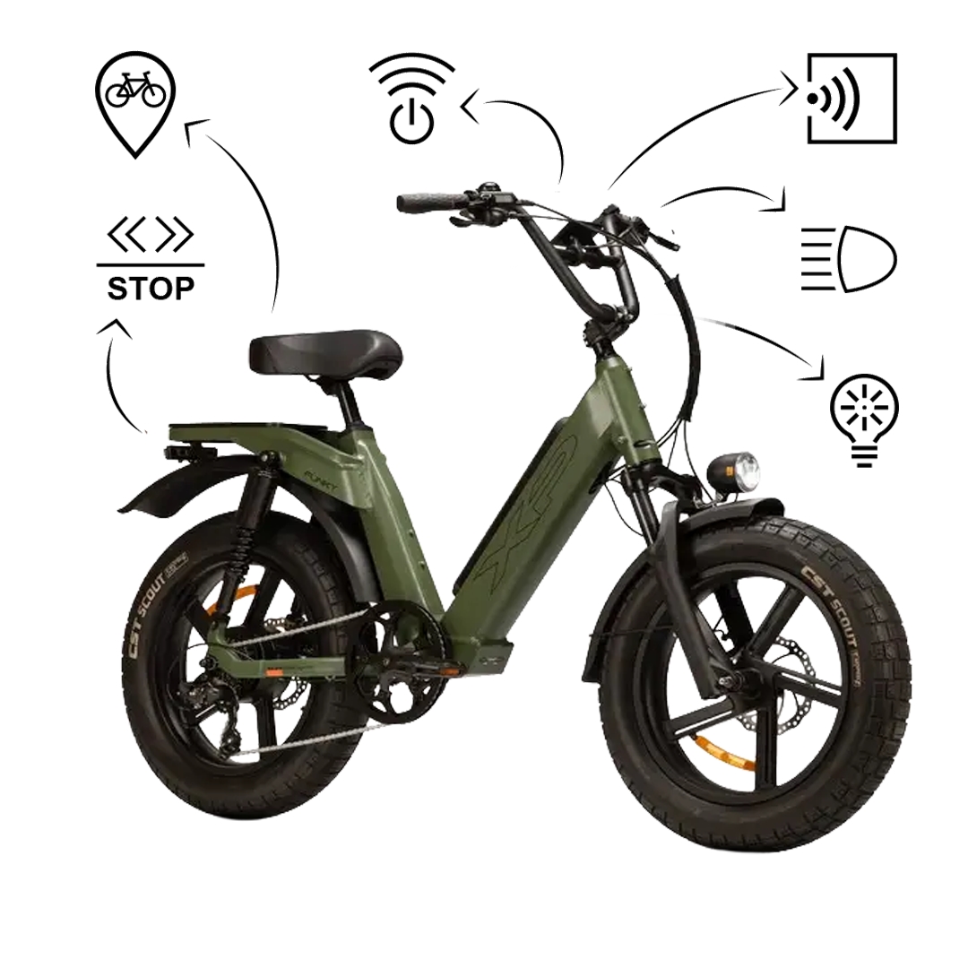 Funky.3 20'' 60mm 7v 865Wh XP Rear Motor Verde Taglia Unica