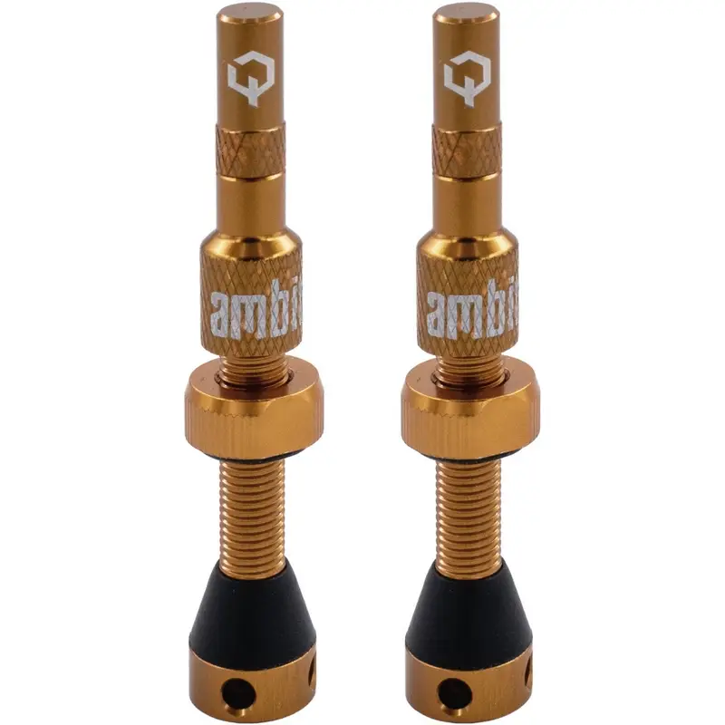 Coppia Valvole Tubeless Stem Realm 40mm Bronzo - image