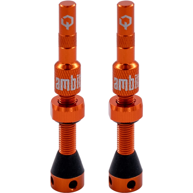 Coppia Valvole Tubeless Stem Realm 40mm Arancio