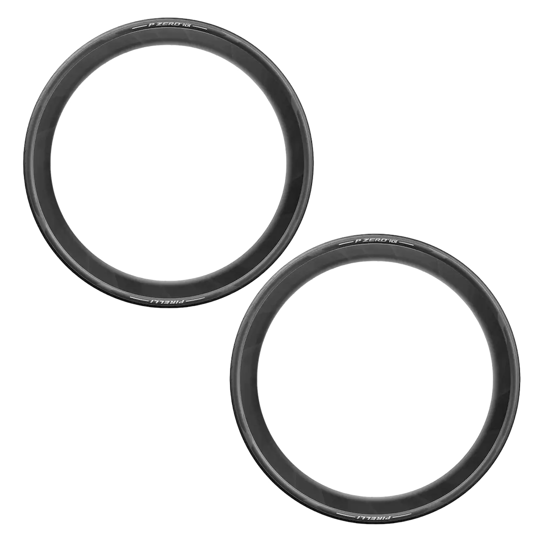 Coppia Copertoni PZero Race TLR Made In Italy Compatibile Hookless Tubeless Ready Nero 700x30