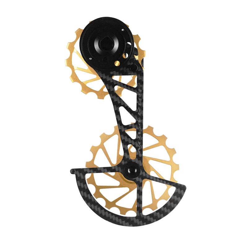SRAM AXS Red/Force 12v Gold Chainring Kit + Carbon Cage