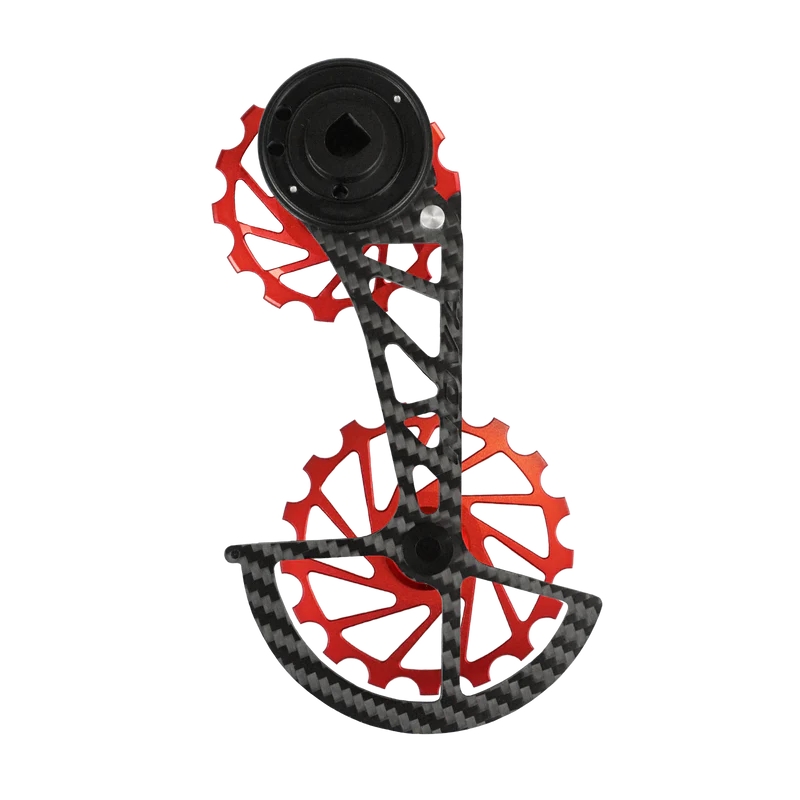 Kit Pulegge + Gabbia Carbonio Sram Rival 12v Rosso