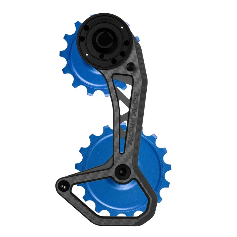 Kit Poulies + Cage en Carbone CCD Evo S Red/Rival/Force 12v Bleu - image