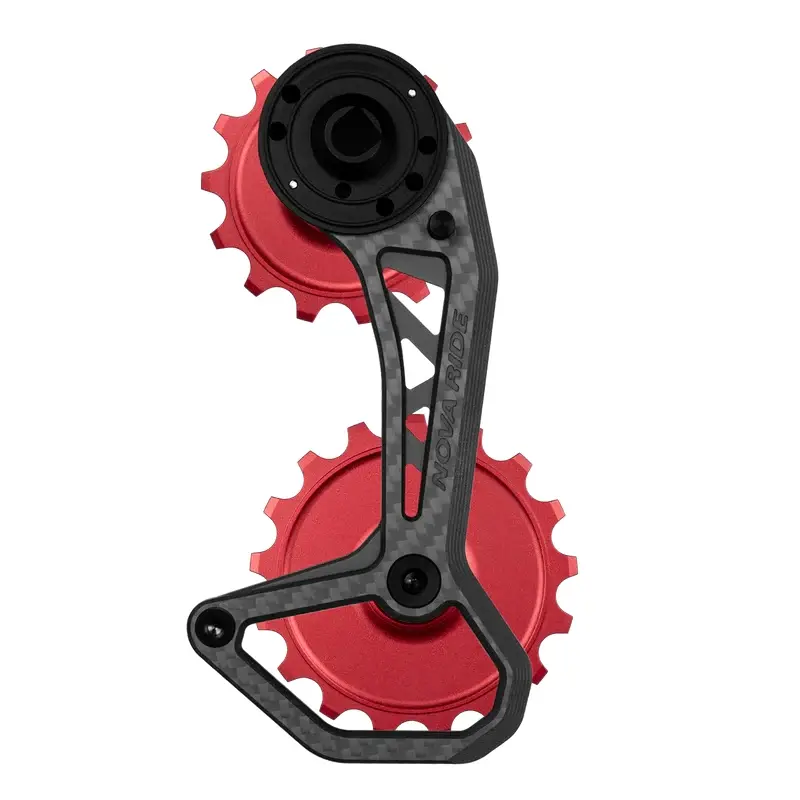 Kit Pédalier + Cage en Carbone CCD Evo S Red/Rival/Force 12v Rouge - image