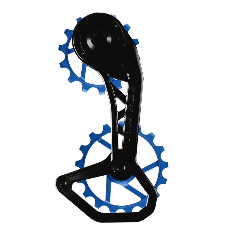 Kit Pédalier + Cage Carbone CCD Evo V Pour Sram Red/Rival/Force 12v Bleu