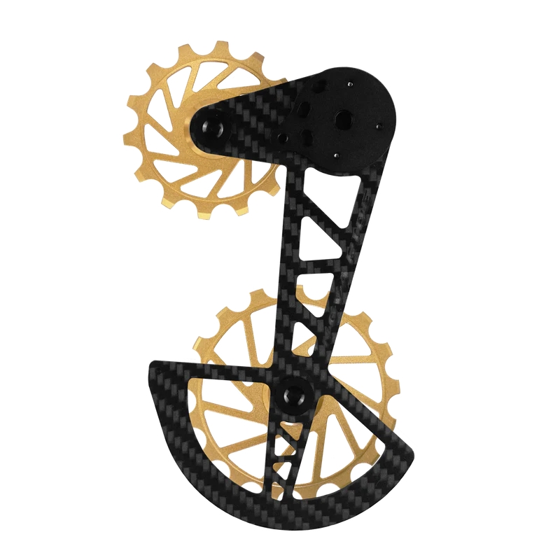 Kit Pulegge + Gabbia Carbonio OSPW Campagnolo Ekar 13v Oro