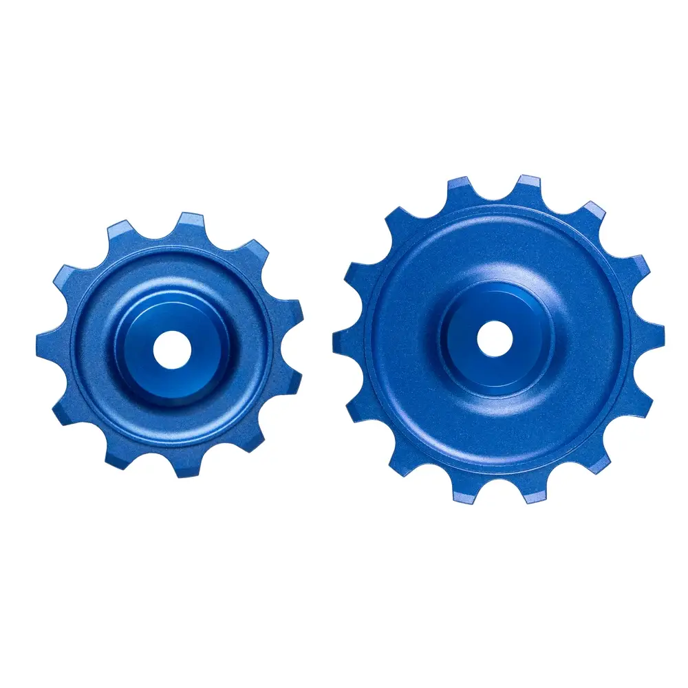 Coppia Pulegge Evo S Shimano GRX 2x 11/14D Blu - image