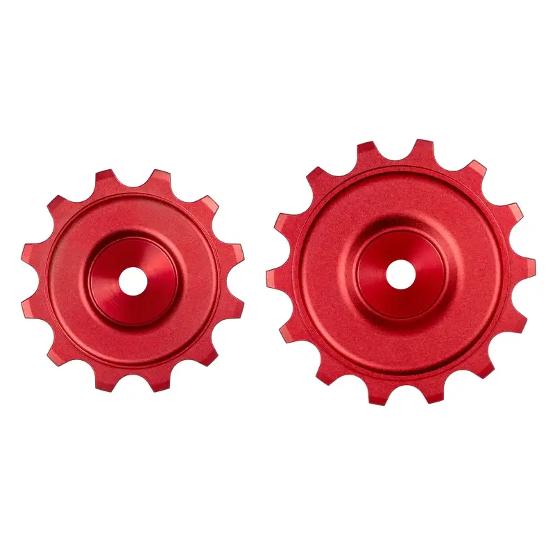 Pair of Evo S Pulleys Sram Red/Force E1 12/14D Red - image