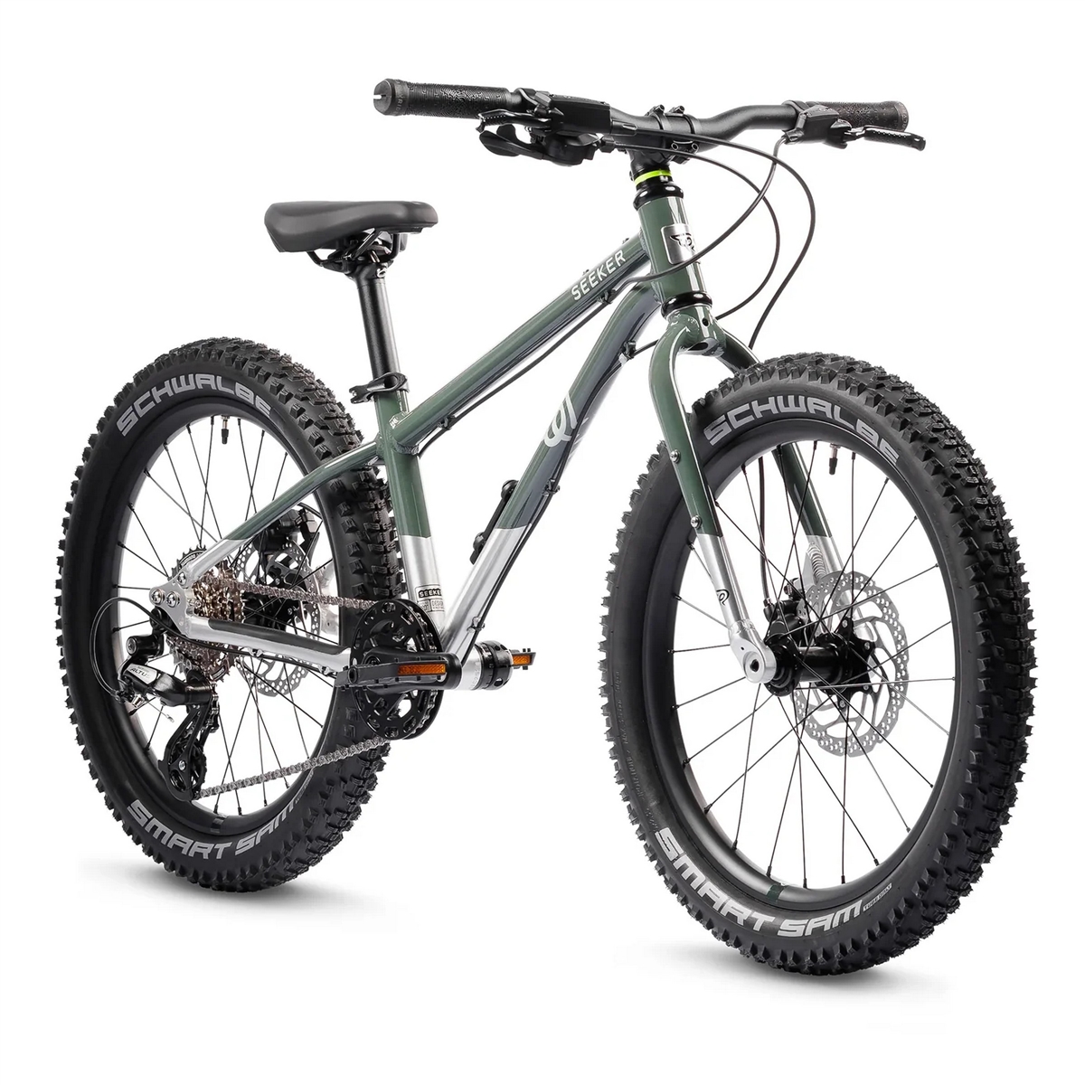 Bicicletta MTB Bambino 6-8 Anni Seeker 20'' 8v Verde Taglia Unica