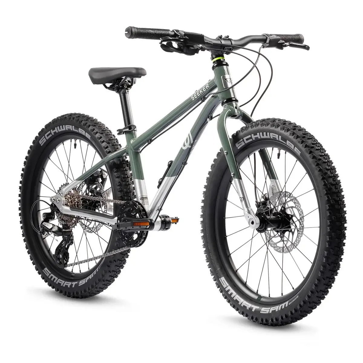 Bicicletta MTB Bambino 6-8 Anni Seeker 20'' 8v Verde Taglia Unica - image
