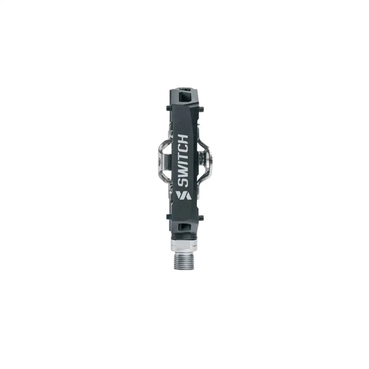 Par de Pedais MTB Sem Clip SPD Alumínio Preto #1