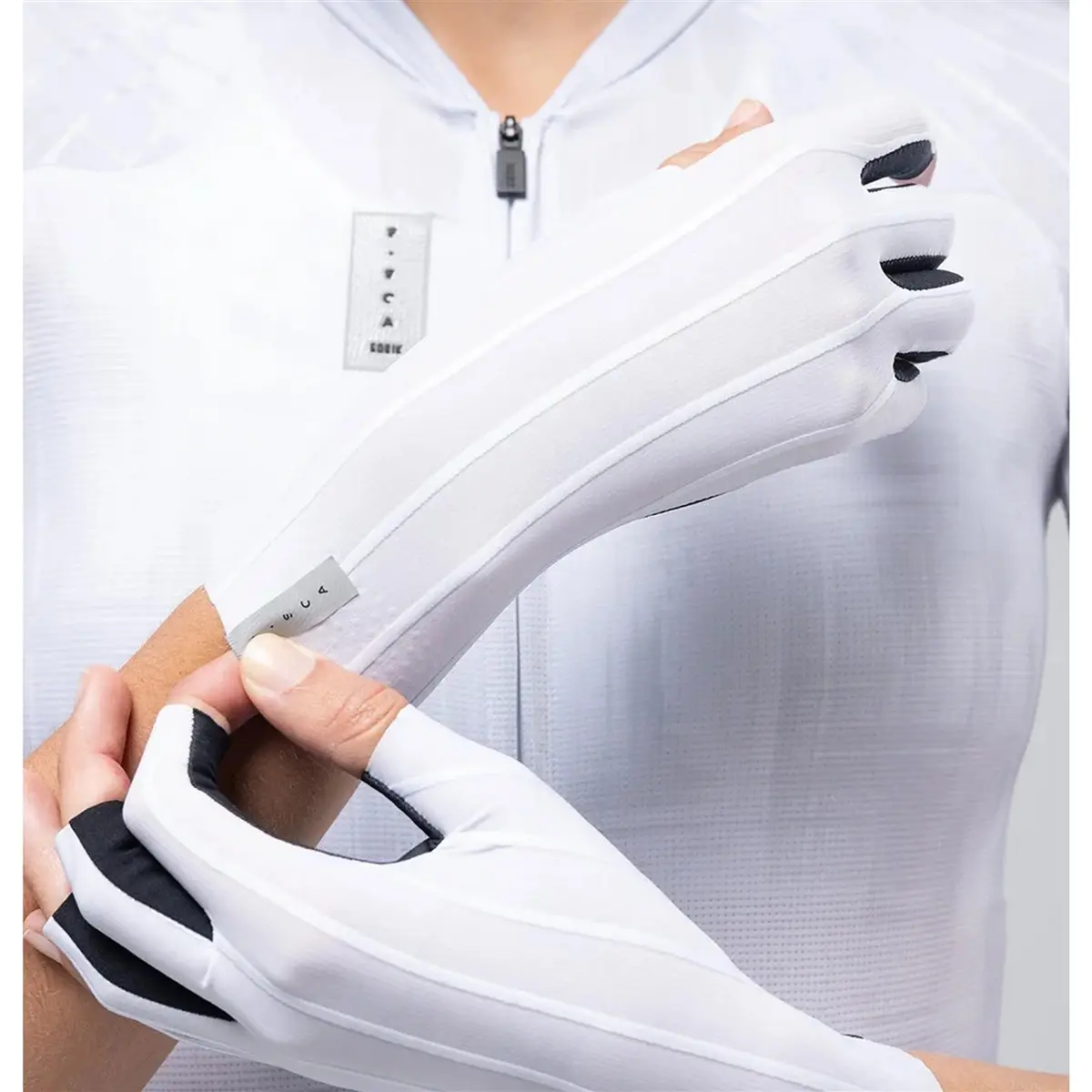 Luvas Estrada Kinetic Curtas Branco Tamanho XS/S #3
