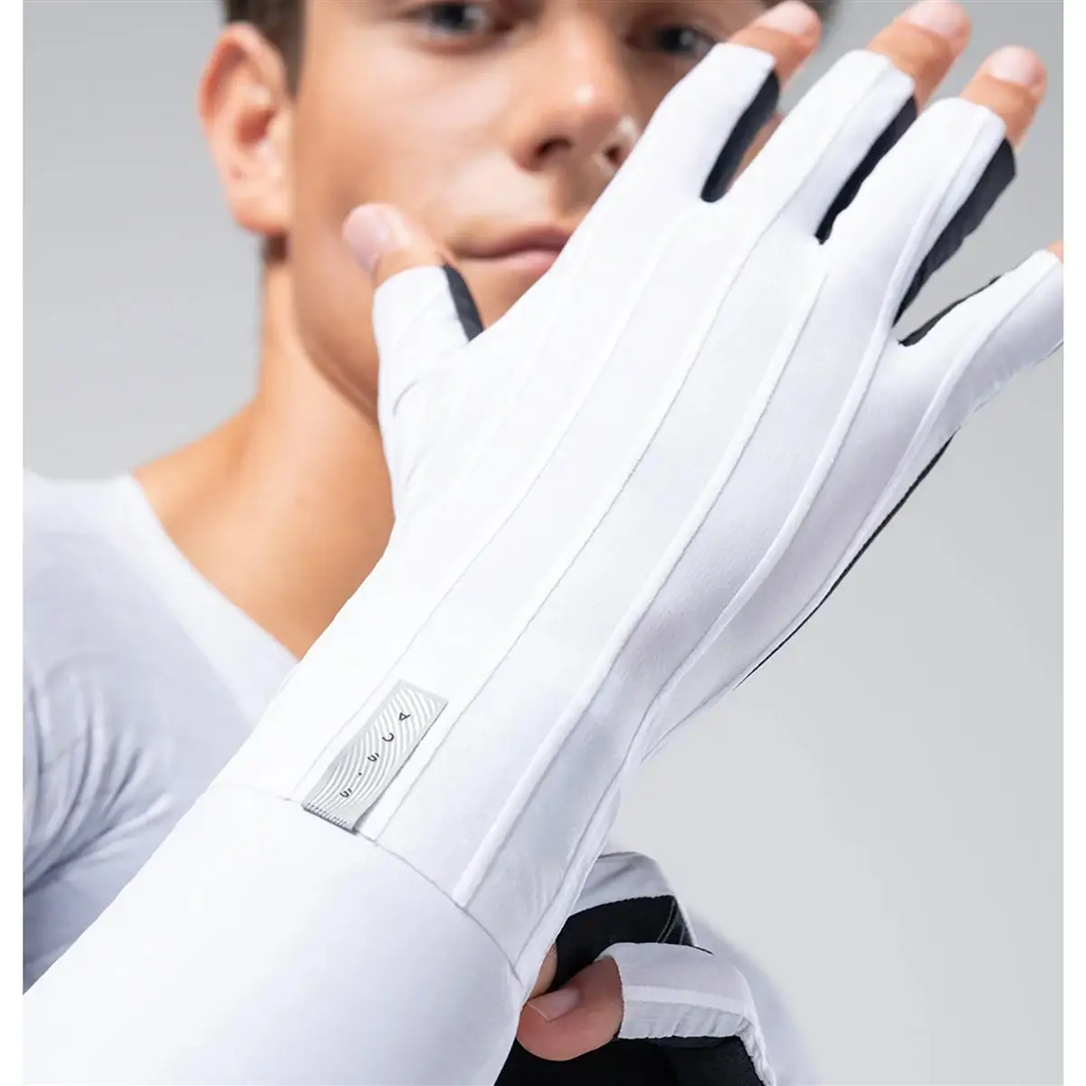 Luvas Estrada Kinetic Curtas Branco Tamanho XS/S #2