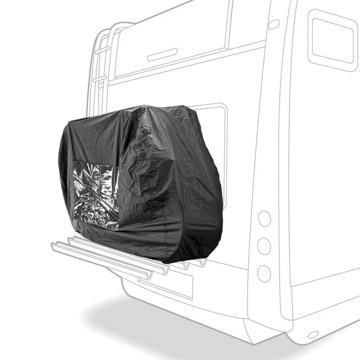 Telo Copribici Per Portabici Camper e Roulotte 2 Bici - image