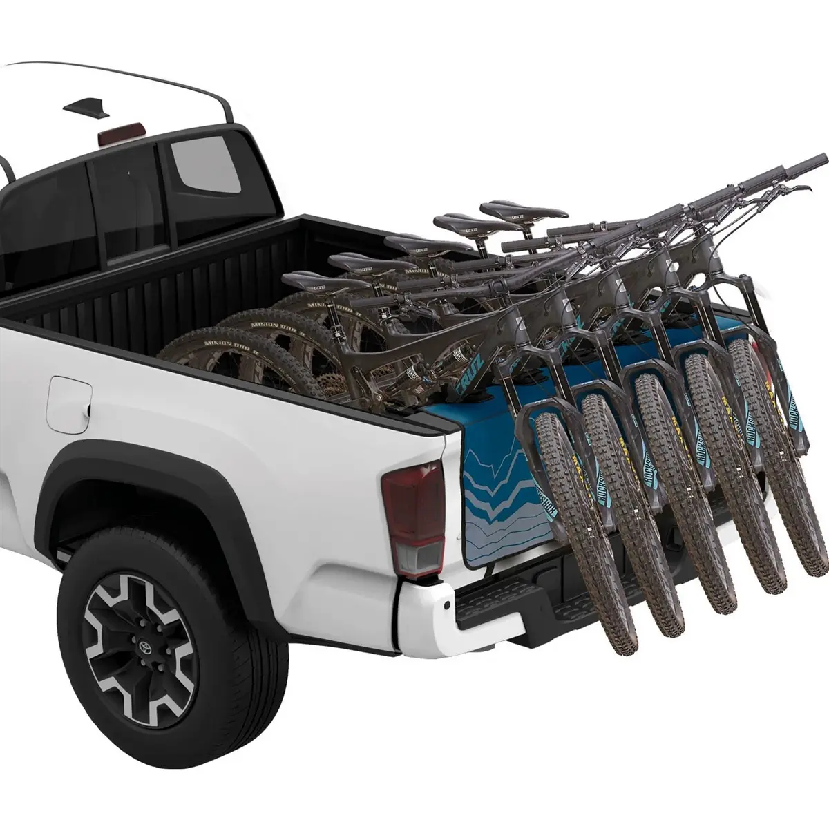 Protezione Pick Up Trasporto Bici Tailg Gatekeeper Evo Per sponda posteriore Blu 5 Bici #3