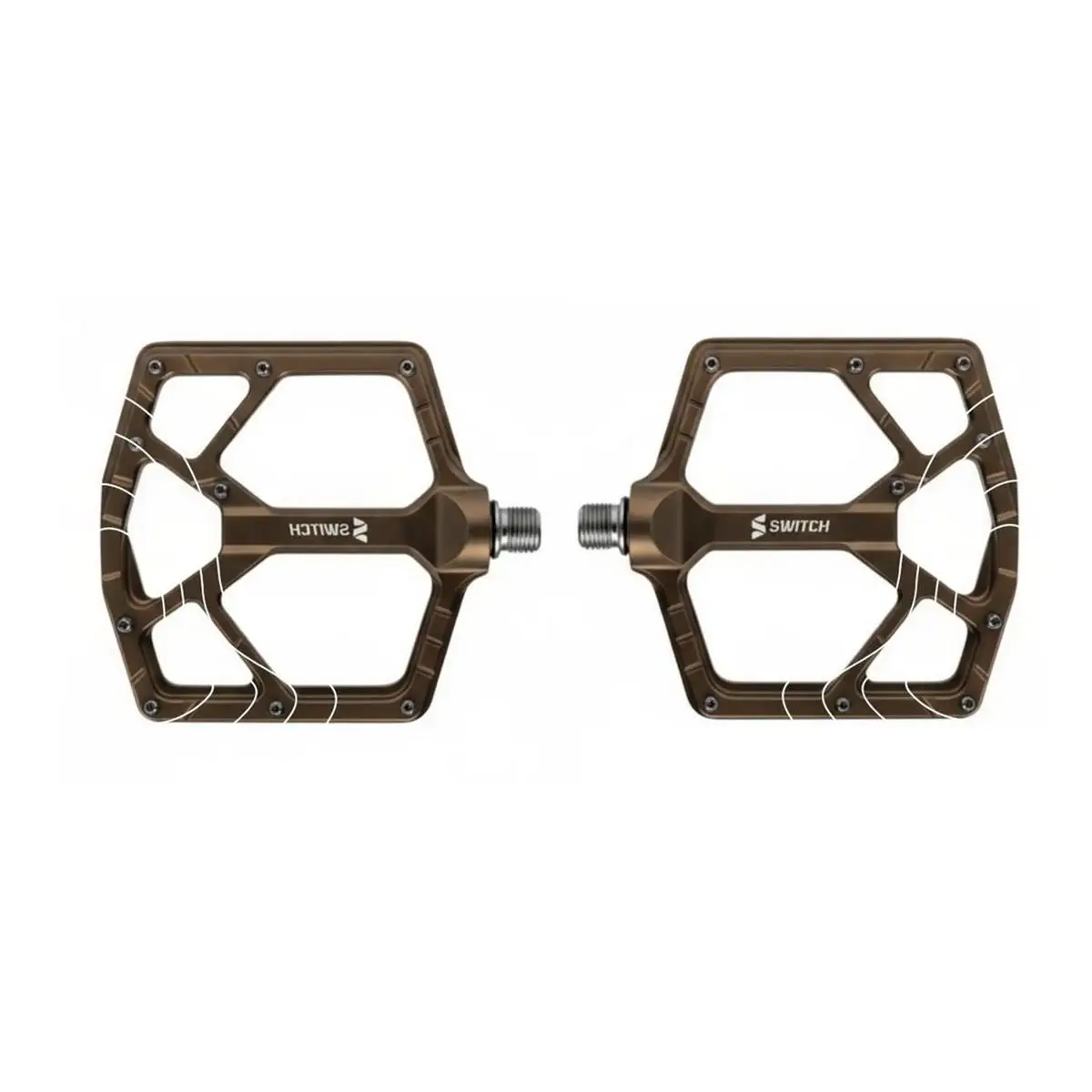 Coppia Pedali Flat Summit Bronzo - image