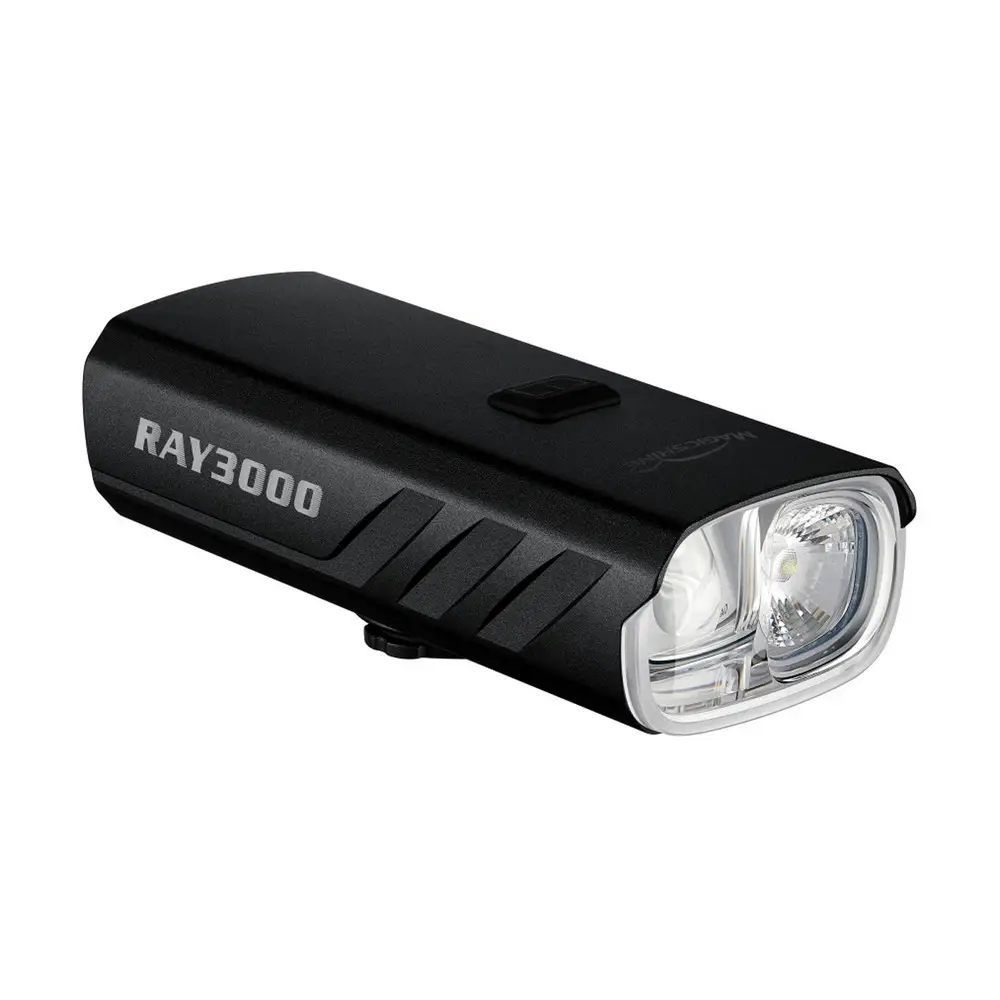 Weißes LED-Frontlicht Ray 3000 USB-C mit Fernbedienung #1