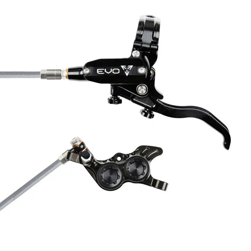 MTB Hydraulic Disc Brake Front EVO GR4 4 Piston Braided Hose Black - image