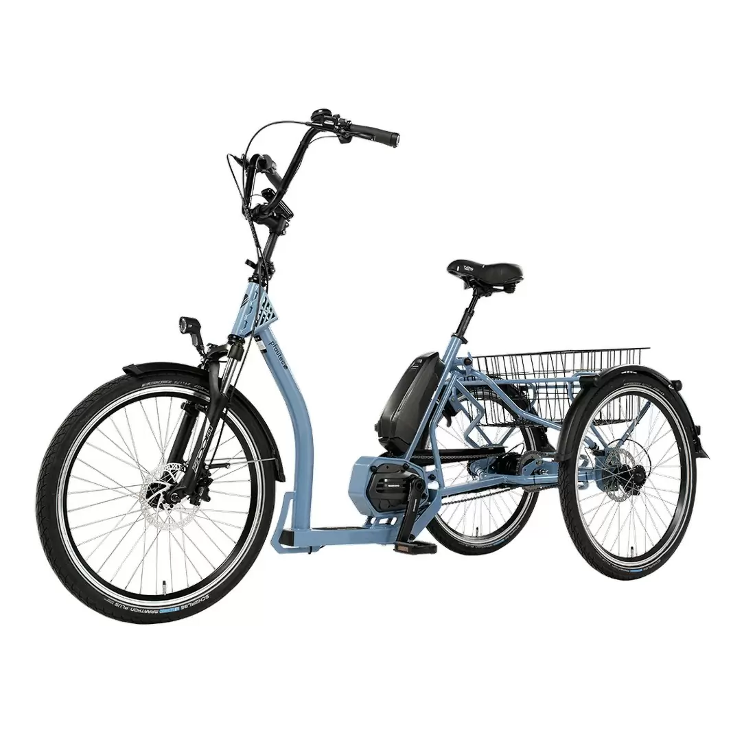 Triciclo Eléctrico Distancia Entre Ejes 24'' 5v 504Wh Shimano STEPS DUE6100 Azul Talla Única #1
