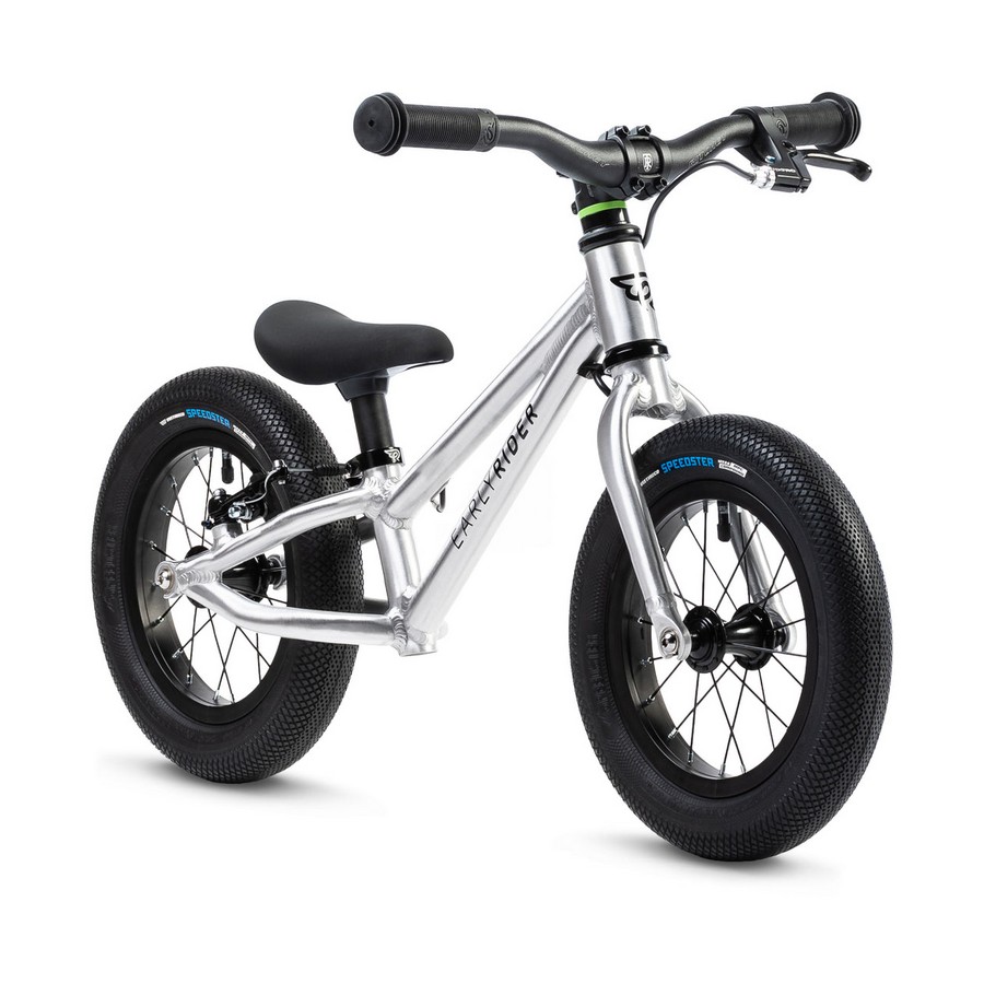 Bicicletta Pedagogica Charger 12'' 2-4 Anni Brushed Aluminium