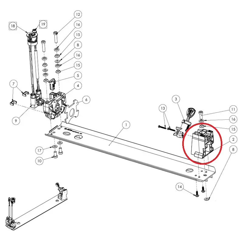 Suporte à trava da bateria para estéreo híbrido One22/44/77 2025 #1