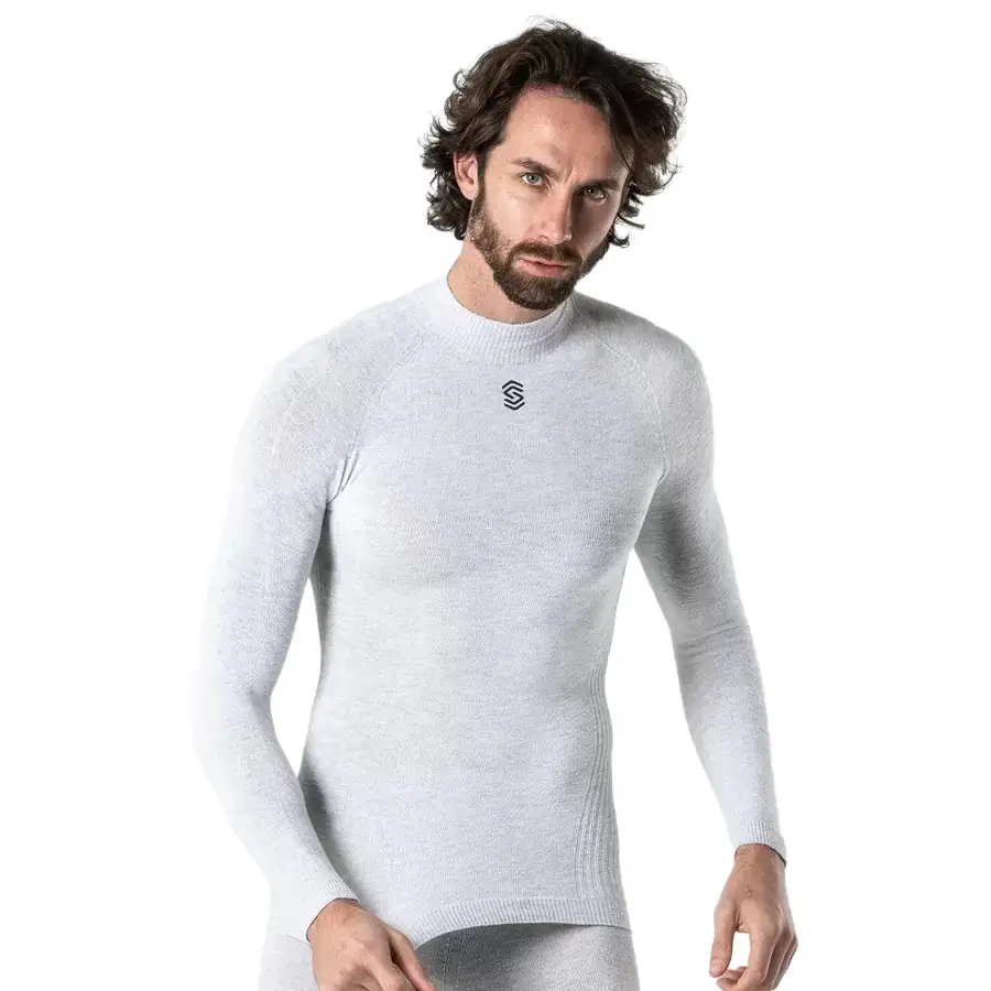 Maglia Termica Stay X-Warm Manica Lunga Collo Alto Grigio Perla Taglia XS/S #3