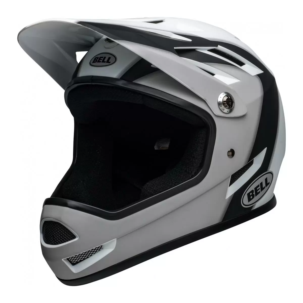 Sanction Full Face Helmet Black/White Size L (58-60cm) - image
