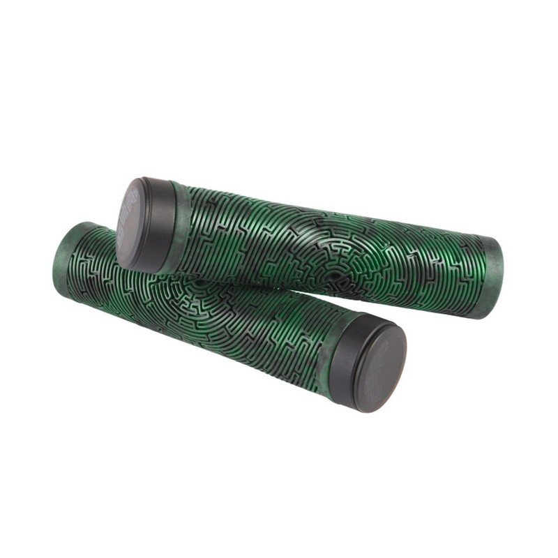 Coppia Manopole MTB Grips Maze 137mm Verde/Nero