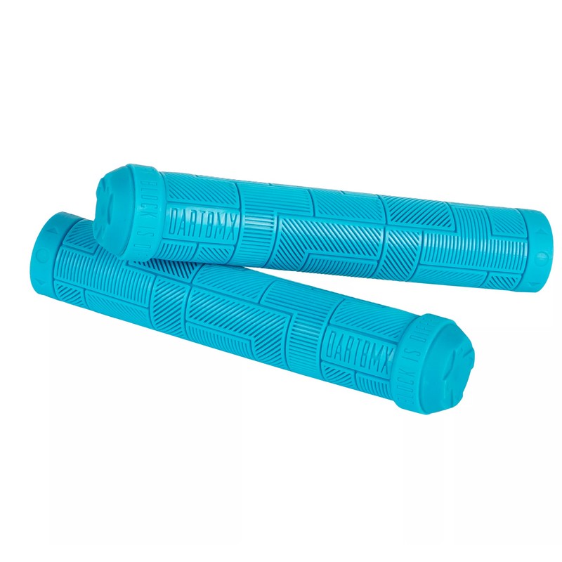 Coppia Manopole BMX / Dirt Grips Block 155mm Azzurro