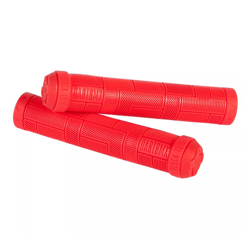 Coppia Manopole BMX / Dirt Grips Block 155mm Rosso