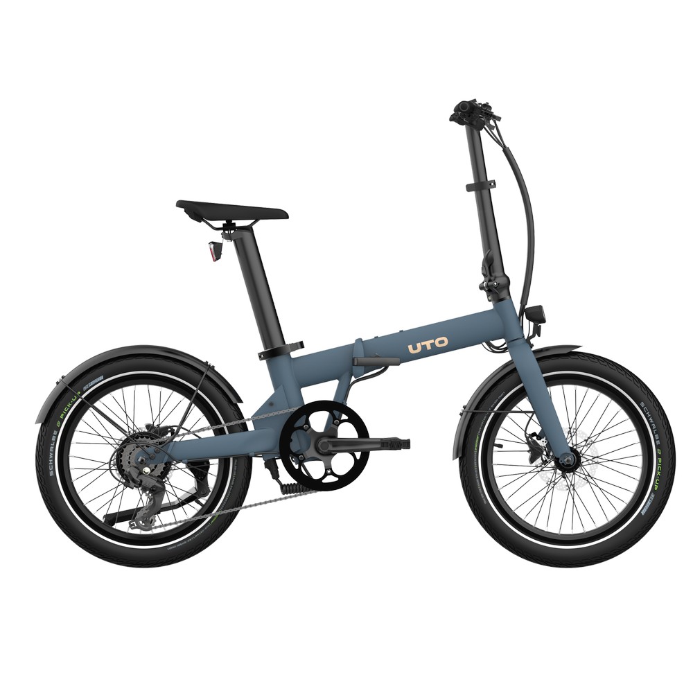 Vélo Électrique Pliable OG20 20'' 7v 378Wh Moteur Arrière Bleu Océan Taille Unique