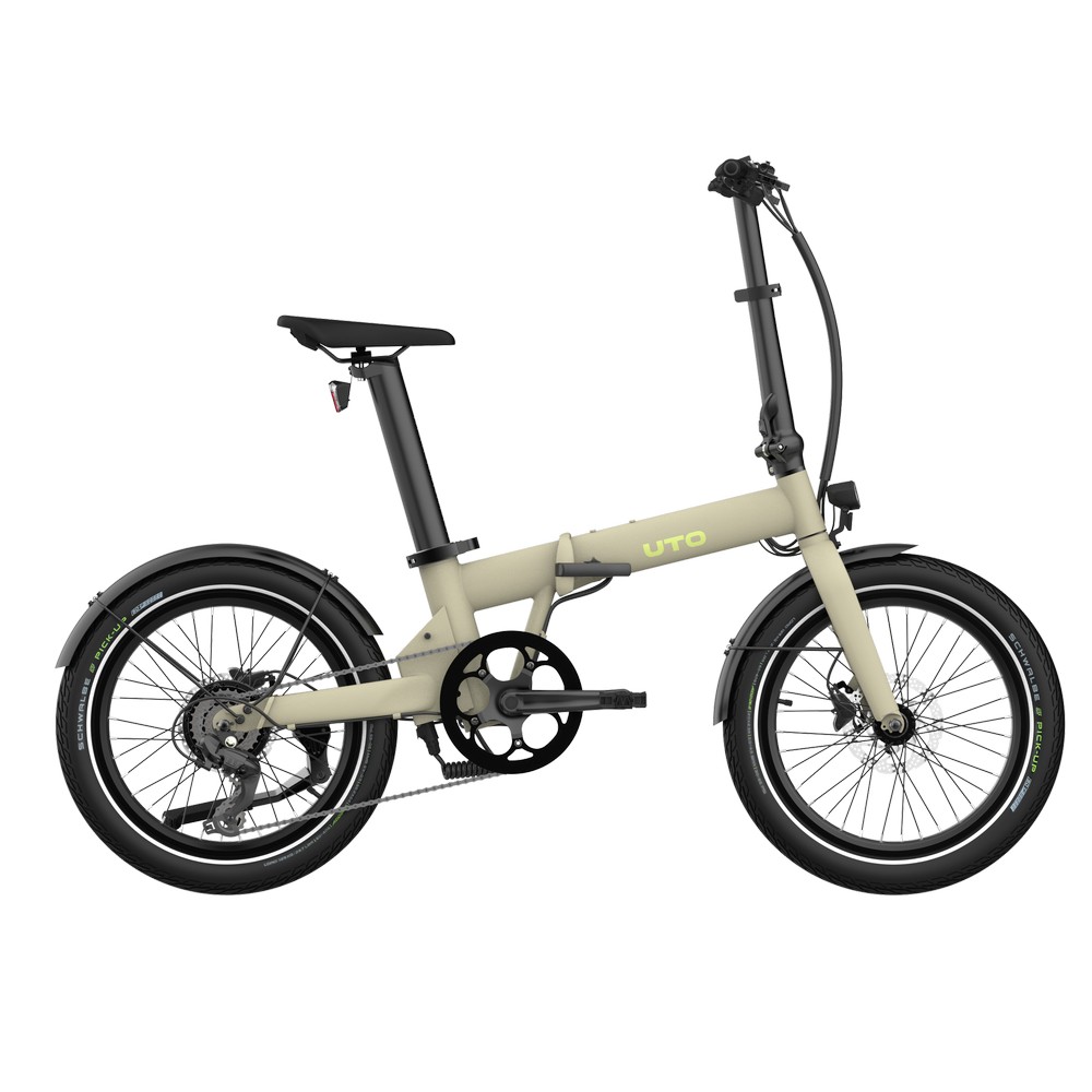 Vélo Électrique Pliable OG20 20'' 7v 378Wh Moteur Arrière Beige Taille Unique