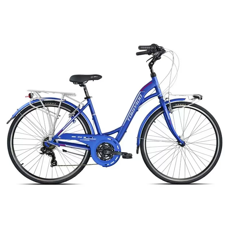 City Bike Partner Lady T436 Woman 28'' 21s Blue Size S - image