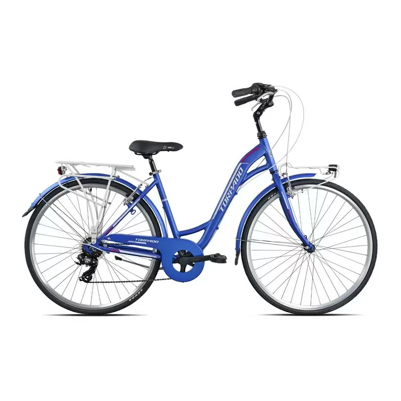 City Bike Partner T441 Woman 28'' Shimano 6s Blue Size S - image