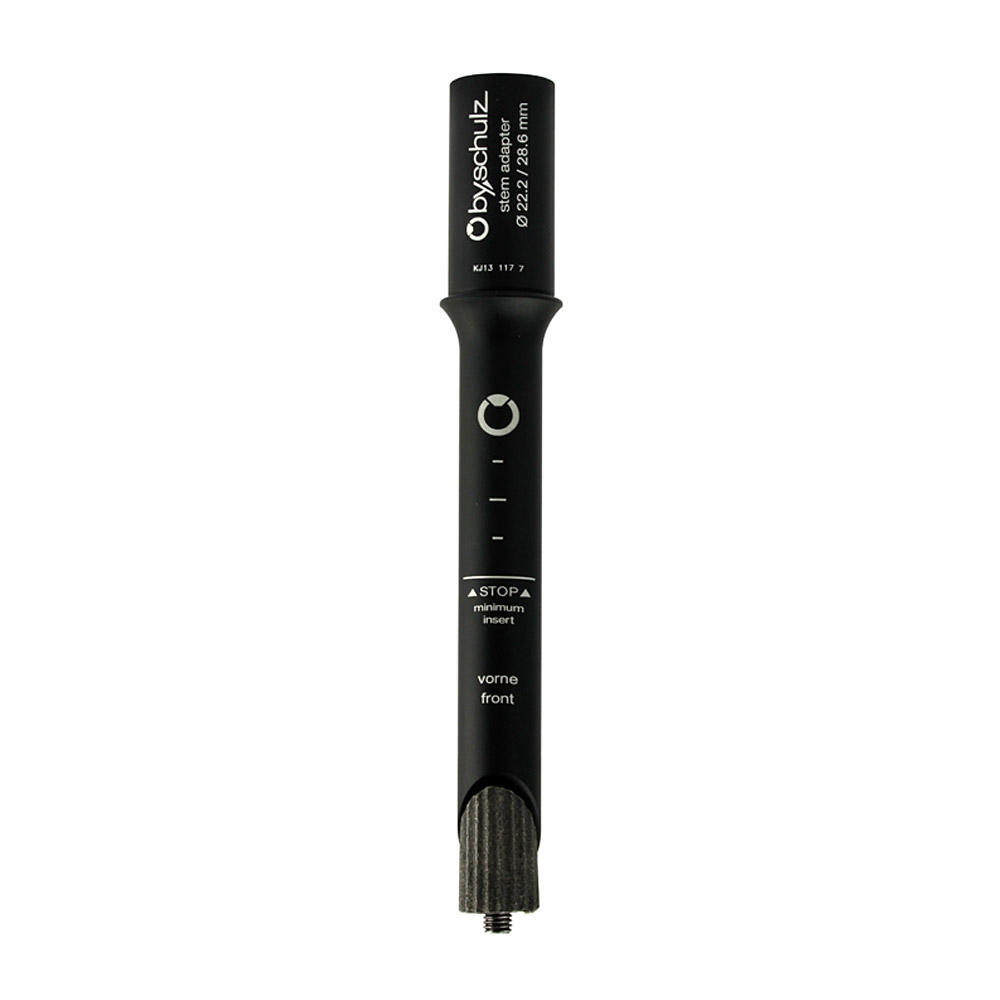Stem adapter a-head alu thread fork 1'' - 1-1/8'' black