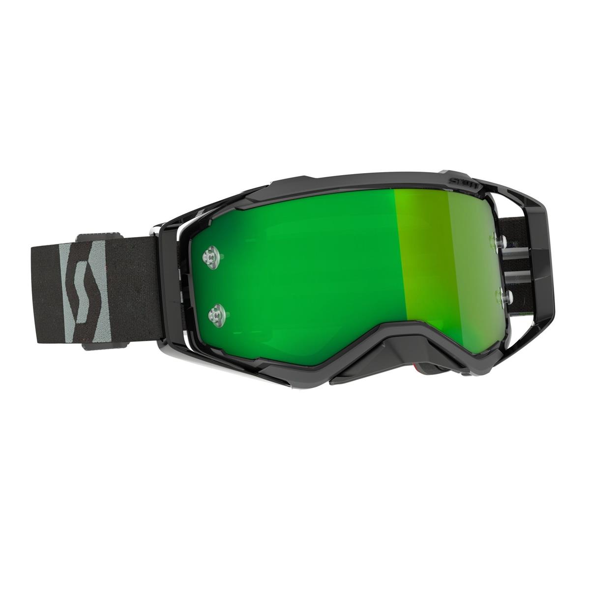 Prospect Mask Camo Grey/Black With Chrome Works Green Lens