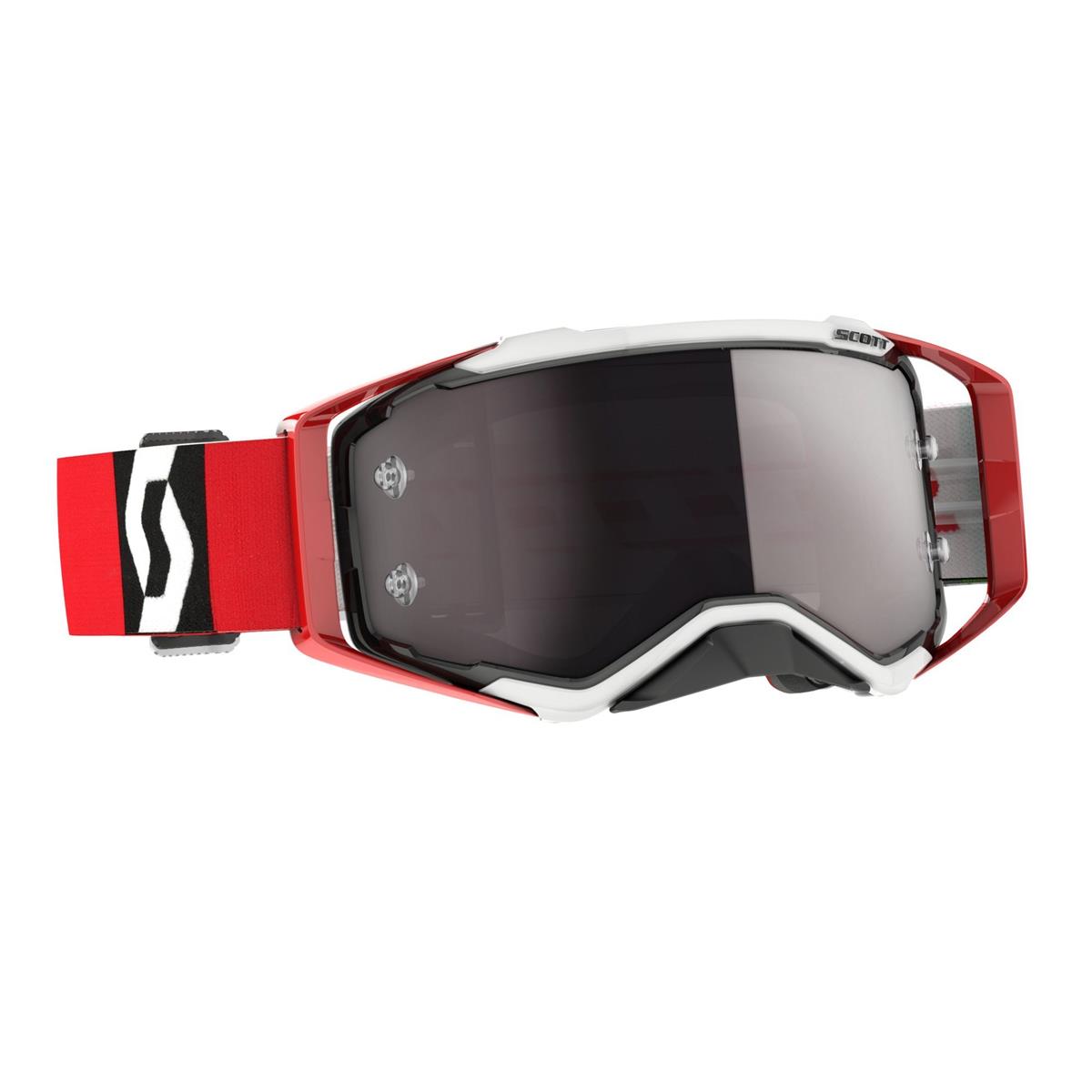 Prospect Mask Black/Red With Chrome Works Silver Lens