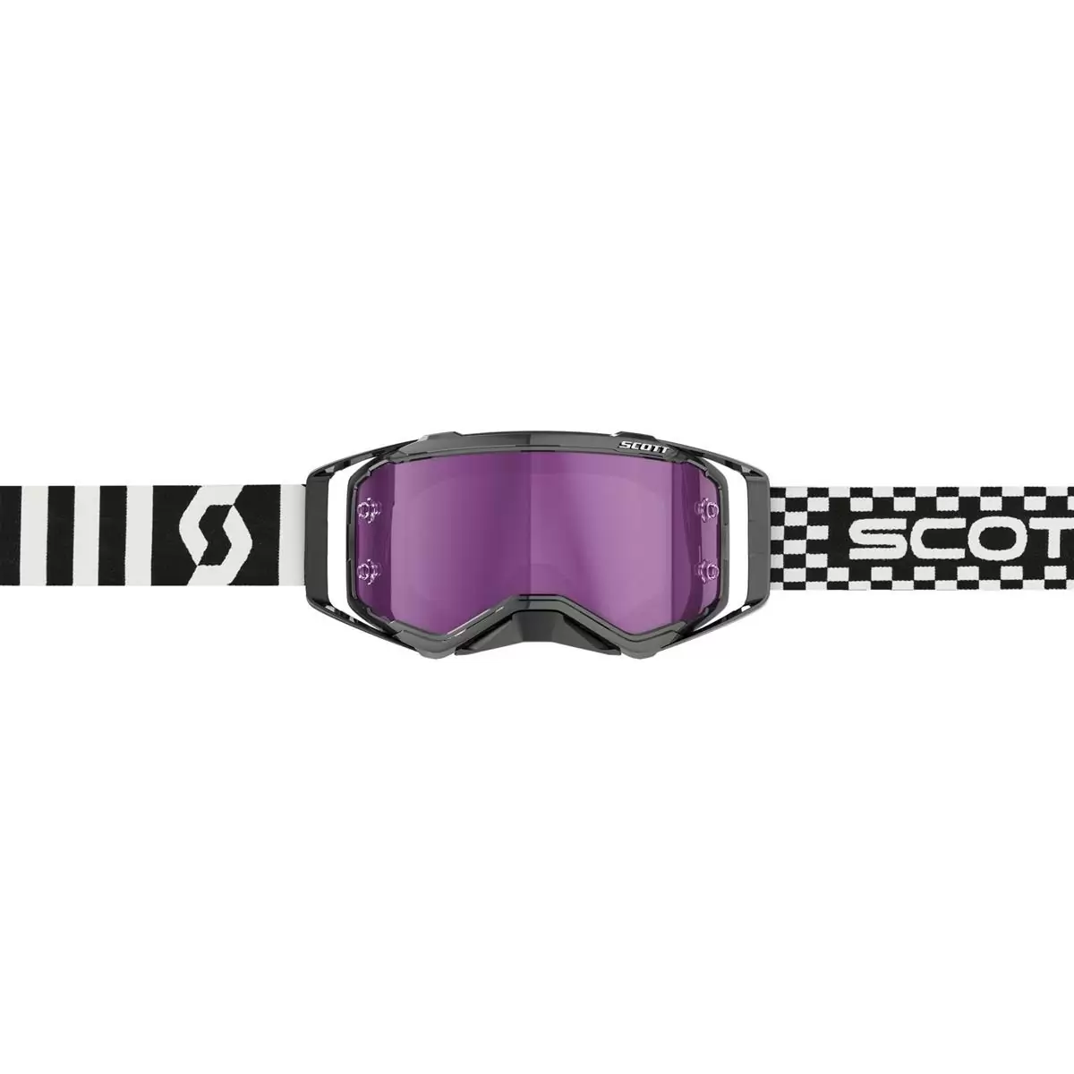 Prospect Mask White/Black With Chrome Works Purple Lens #1