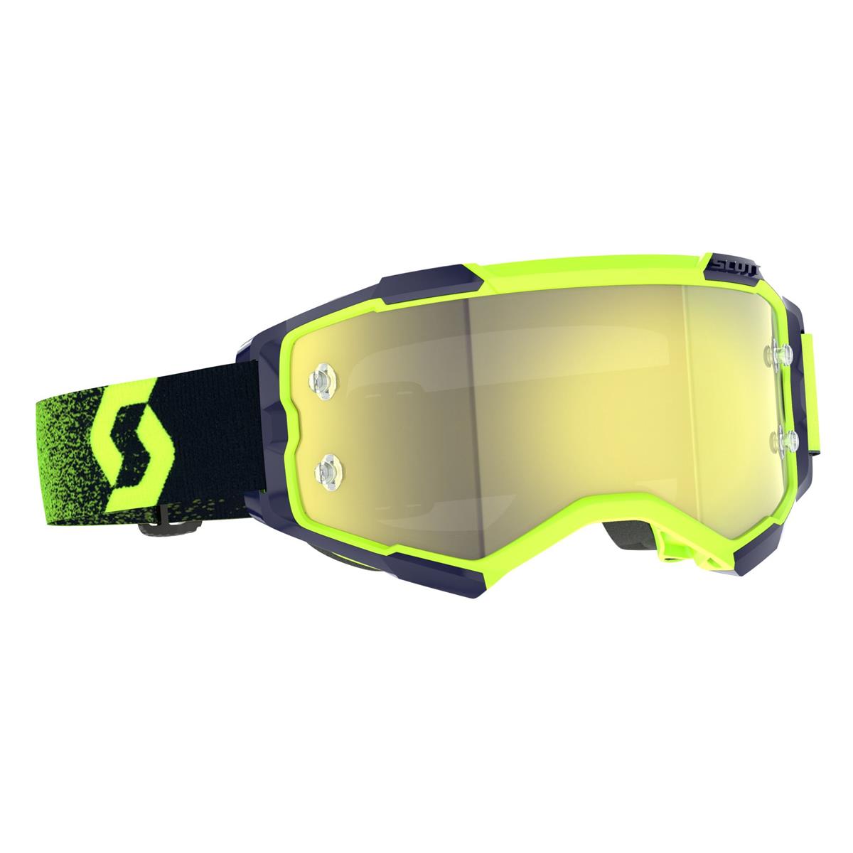 Maschera Fury Neon Verde/Giallo Lente Chrome Works