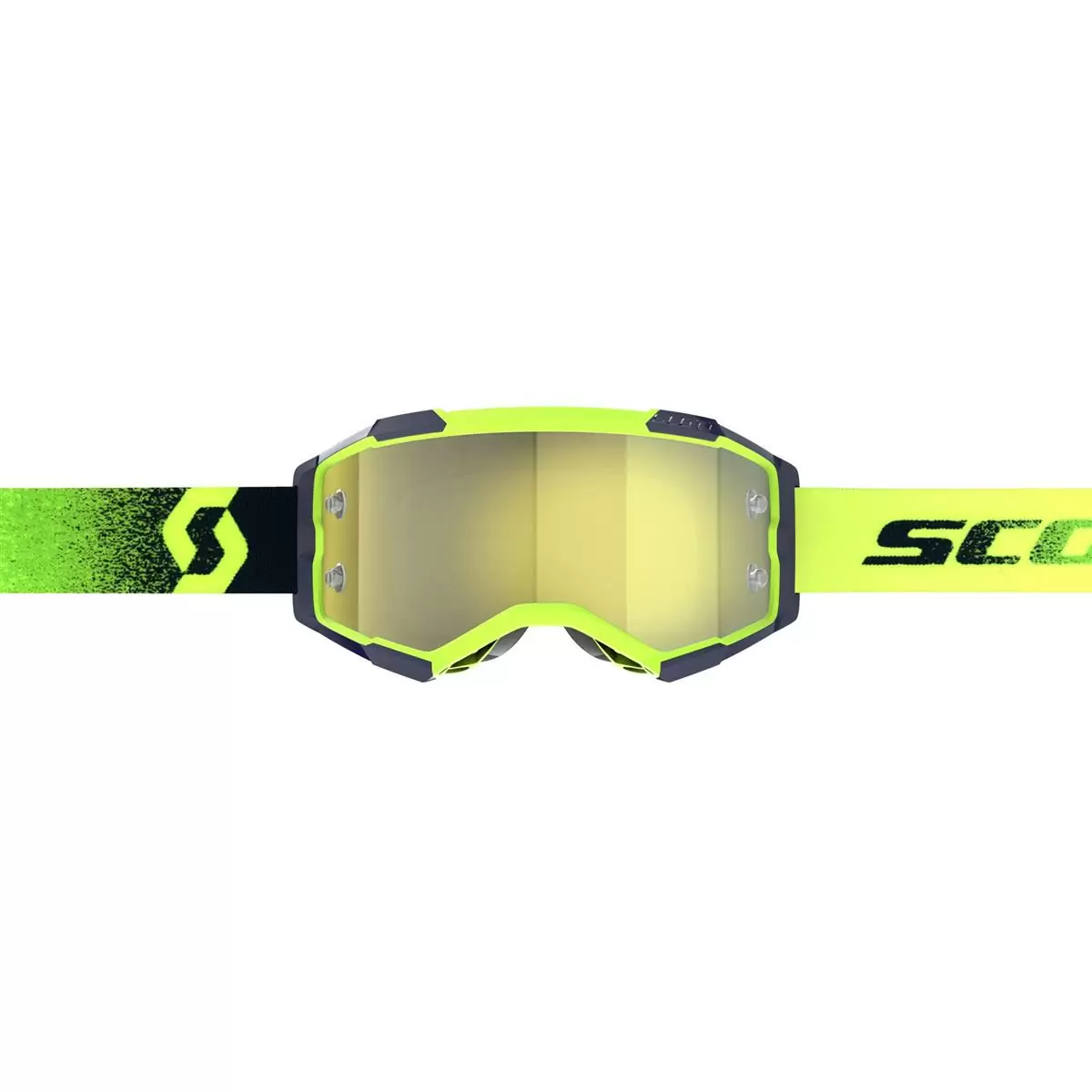 Maschera Fury Neon Verde/Giallo Lente Chrome Works #1