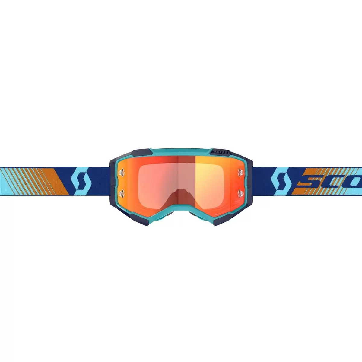 Óculos Fury Laranja/Azul Laranja Lente Chrome Works #1