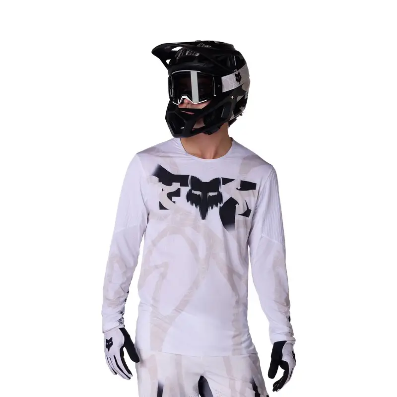 MTB Long Sleeve Jersey Flexari LS Jersey Diffuse Special Edition White Size L #2