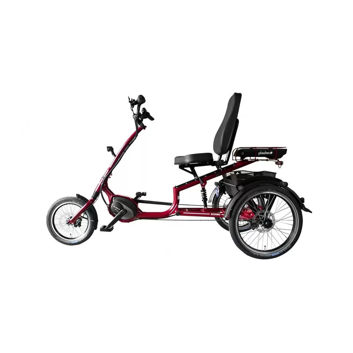 Scoobo Electric Tricycle KS 16/20'' 7v 500Wh Bosch Active Line PLUS Red One Size #2