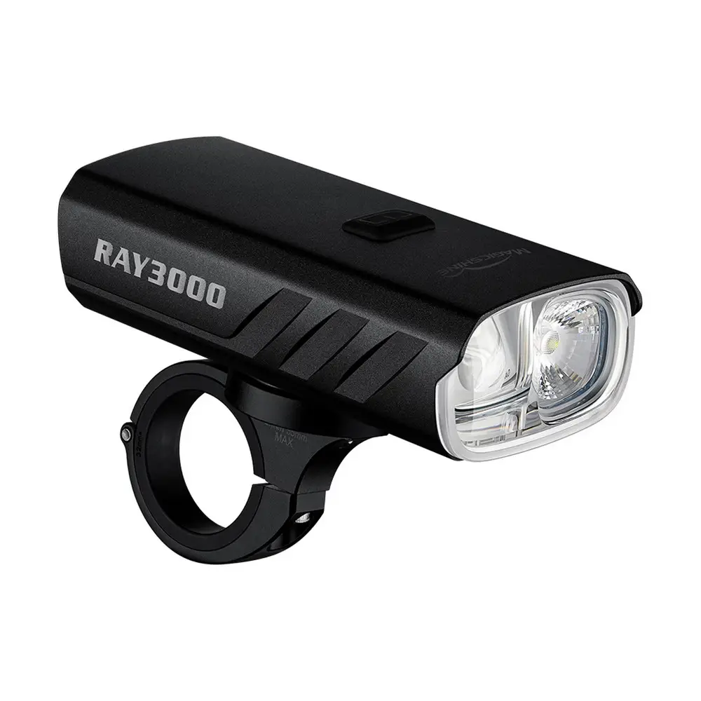 Weißes LED-Frontlicht Ray 3000 USB-C mit Fernbedienung #2